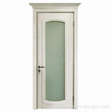 Exquisite Interior Composite Wood Door with Natural Wood Veneer and Environment-friendly Painting